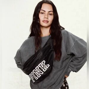 PINK Victoria's Secret Black Backpack/ Belt Bag